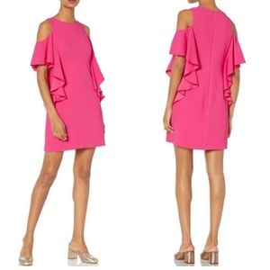 Trina Turk Pink Ruffle Dress